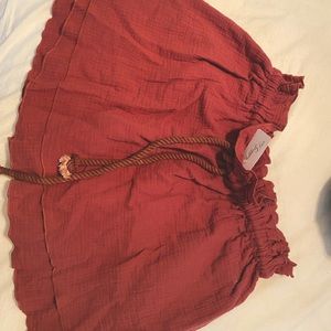 Pink summer mini skirt